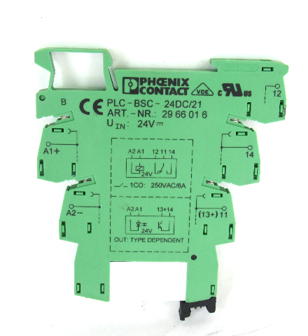 Phoenix Contact PLC-BSC-24DC/21 Solid State Relay 24 V, 250 Vac, 6A