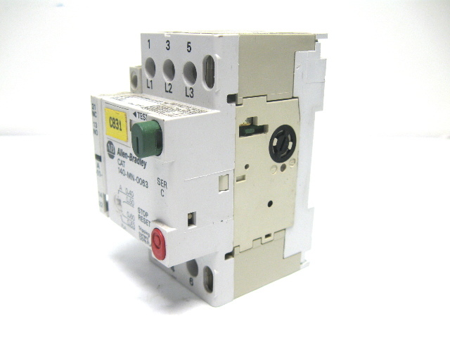 Allen Bradley 140-MN-0063 Manual Motor Starter 3 Pole 0.40-0.63 Amp