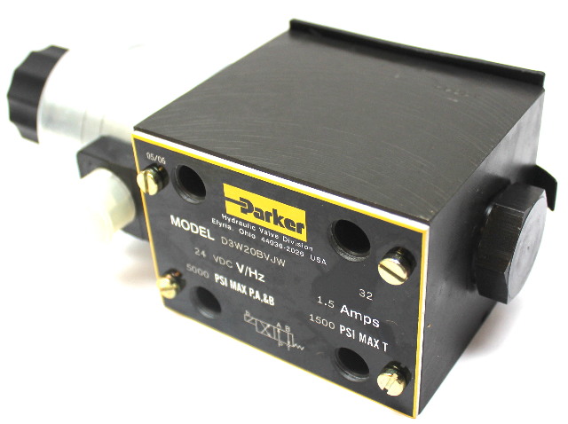 Parker D3W20BVJW Directional Control Solenoid Valve 2 Position 5000 Psi, 24Vdc