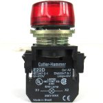 Cutler-Hammer Red Pilot Light E22D Series A2 Contact Block 250 Volts