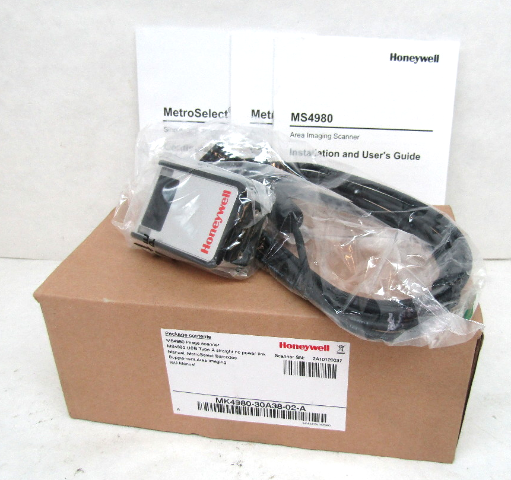 Honeywell MS4980 Area Imaging Barcode Image Scanner w/Cable and Power Adapter