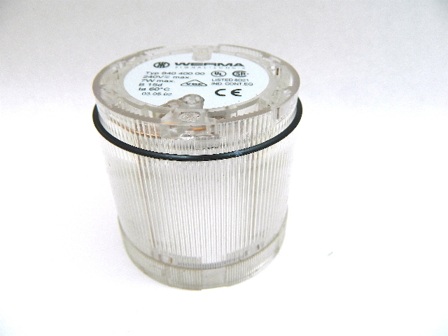 Werma Signaltechnik 840 400 00 Incandescent Clear Signal Tower Light 240Vac Max