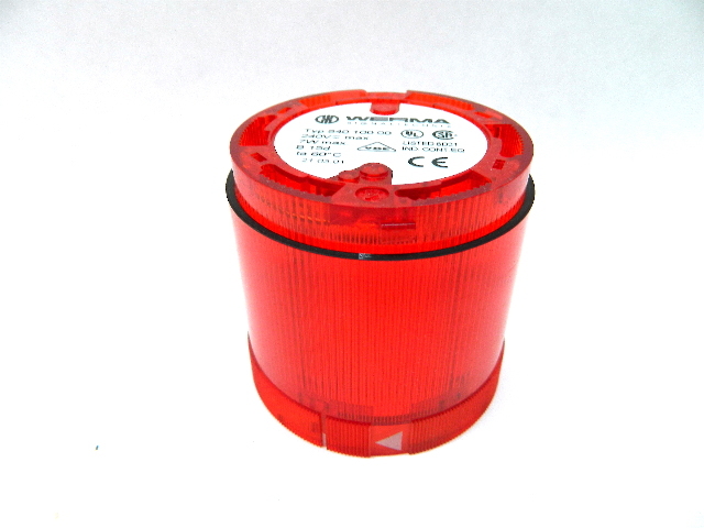 Werma Signaltechnik 840 100 00 Incandescent Red Signal Tower Light 240Vac Max