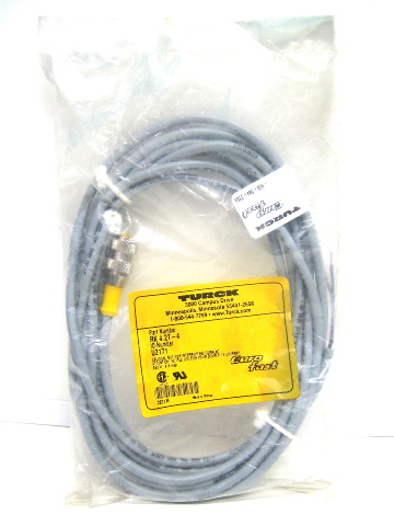 Turck RK 4.2T-4 EuroFast Cordset 250 V, 4 Amp New