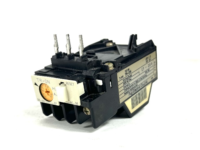 Fuji TR-0N/3 Thermal Overload Relay 1.7-2.6 Amp Range 600 Vac