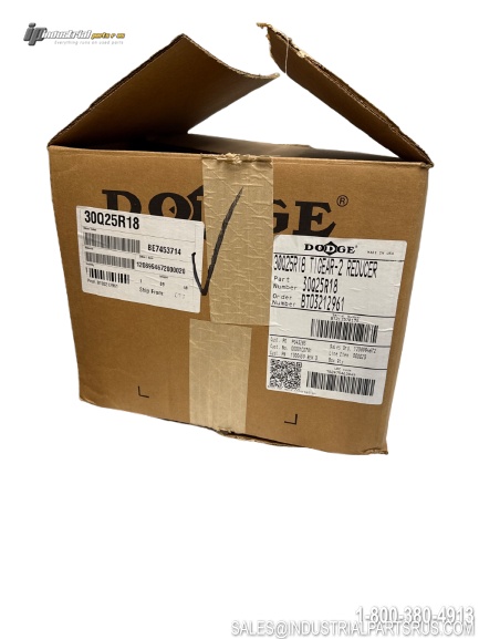 Dodge 30Q25R18 Tigear-2 Right Angle Gearbox Reducer 25:1 Ratio Size 30