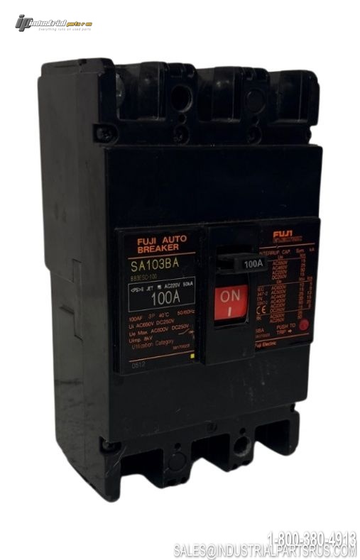 Fuji Electric SA103BA Molded Case Circuit Breaker 100 Amp Frame