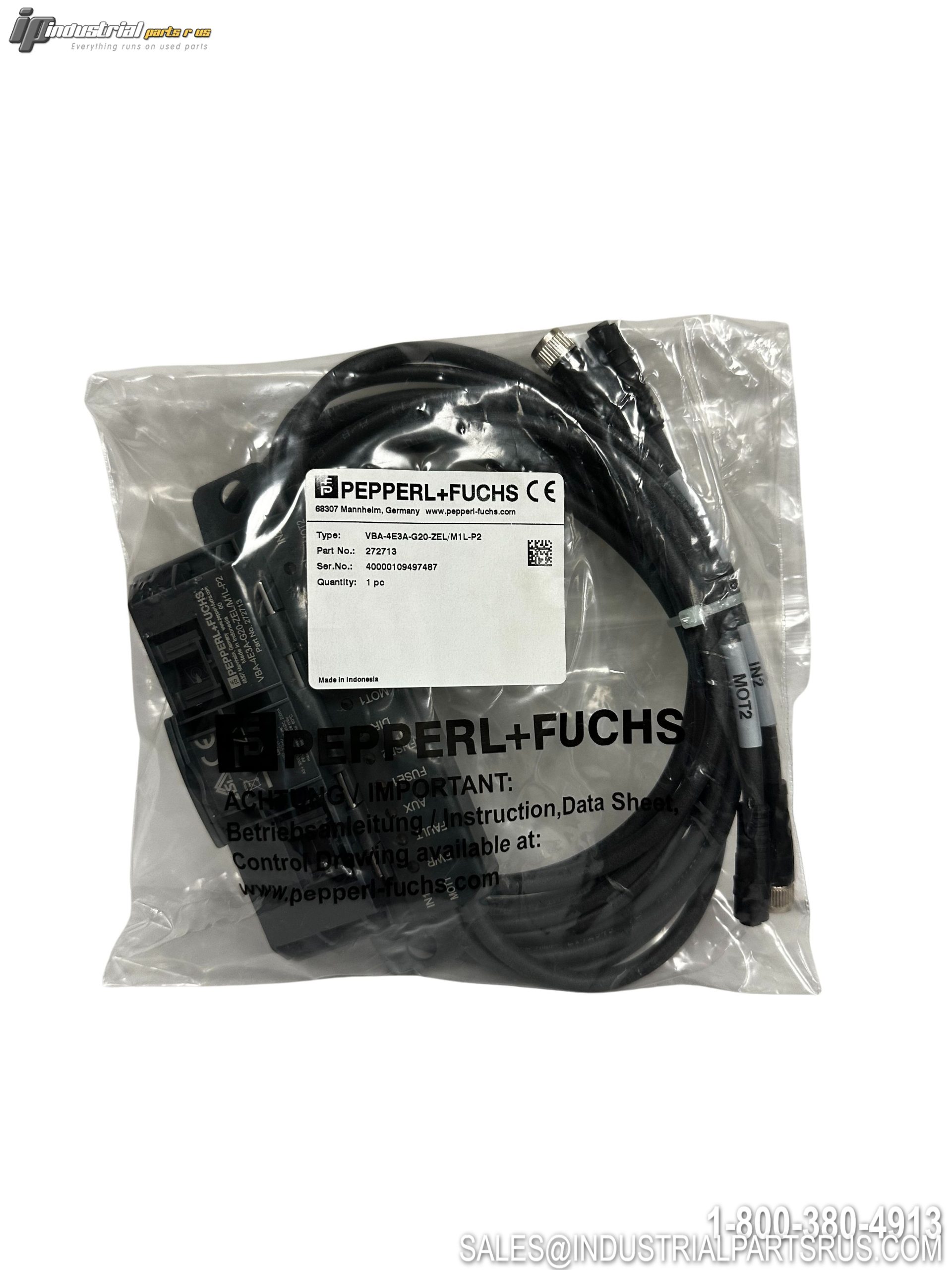 Pepperl+Fuchs VBA-4E3A-G20-ZEL/M1L-P2 AS-Interface Digital I/O Module