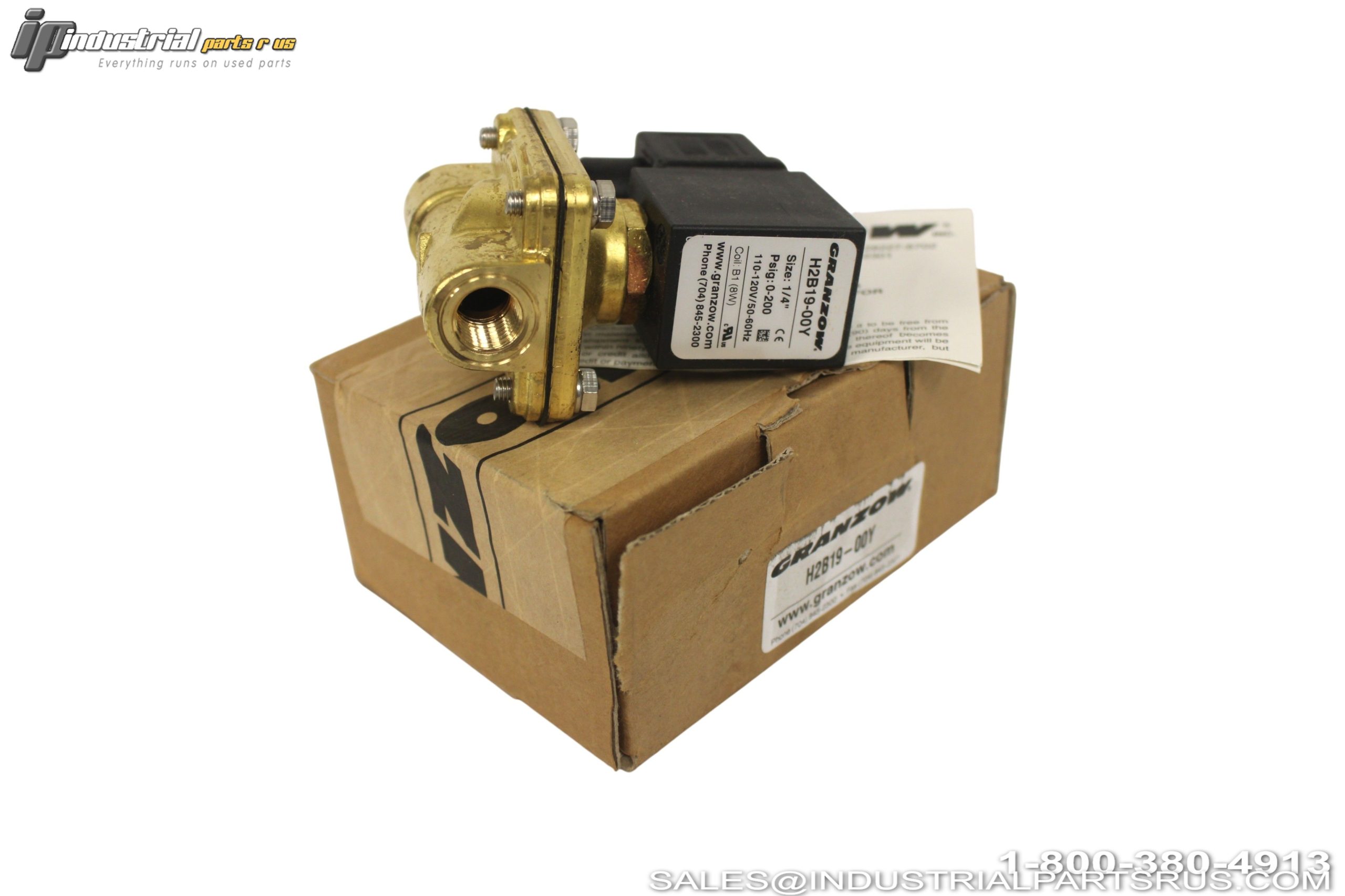 Granzow H2B19-00Y Solenoid Valve 120VAC 1/4" Pipe 0-200 PSI 2-Way Electric