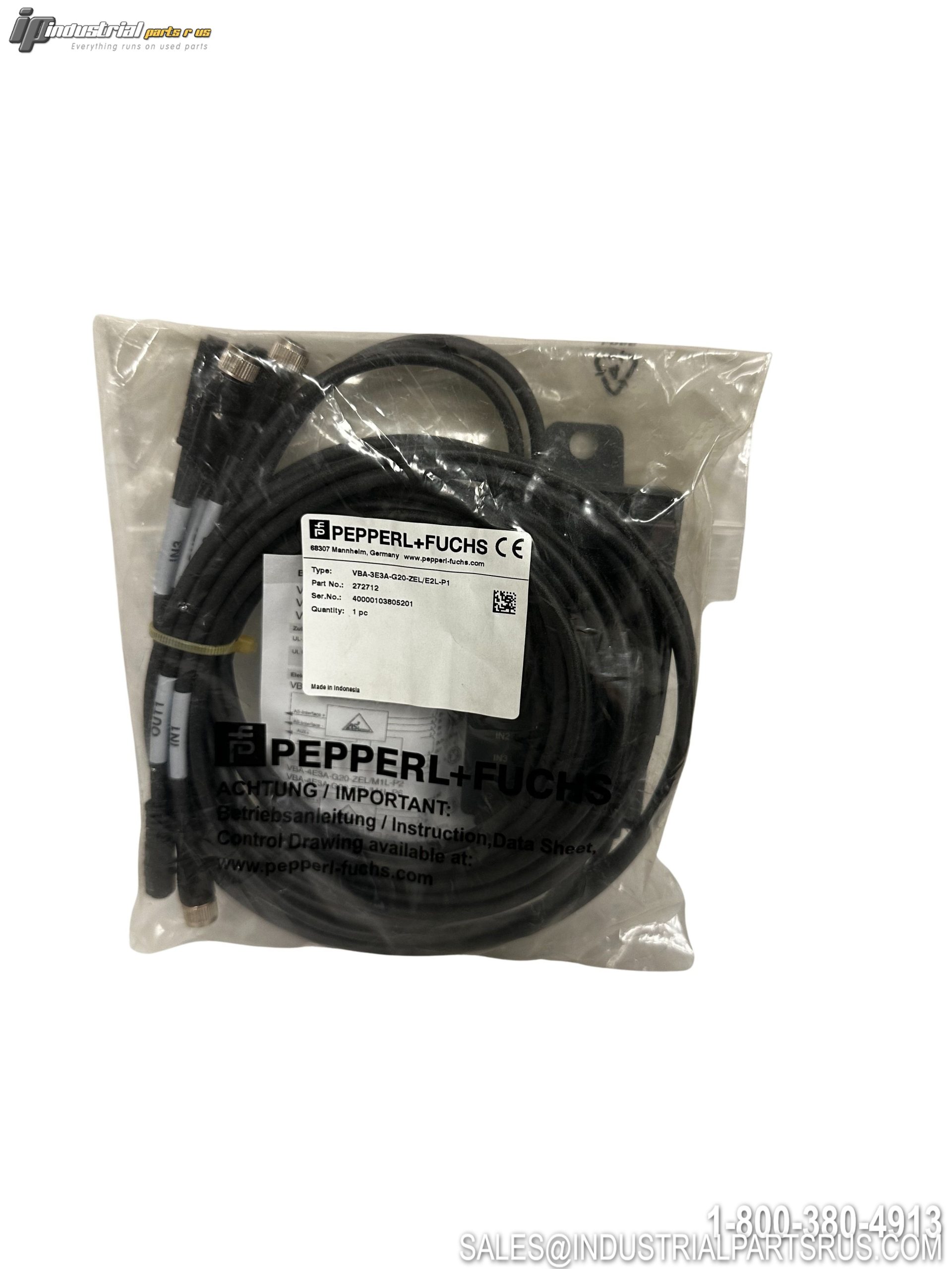 Pepperl+Fuchs VBA-3E3A-G20-ZEL/E2L-P1 AS-Interface I/O Module Digital