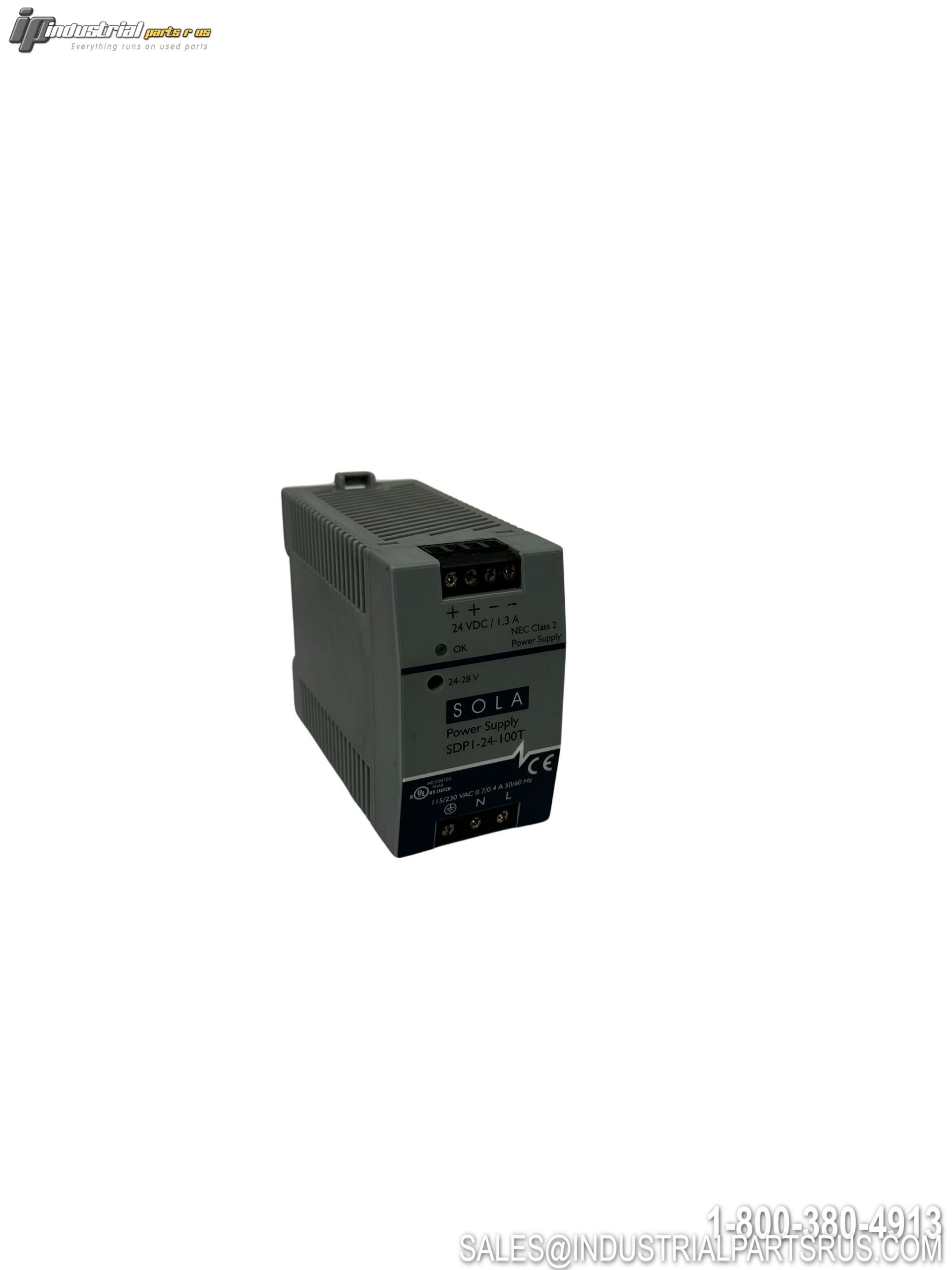 SOLA/HEVI-DUTY SDP1-24-100T Switching Power Supply 24VDC 30W DIN Rail