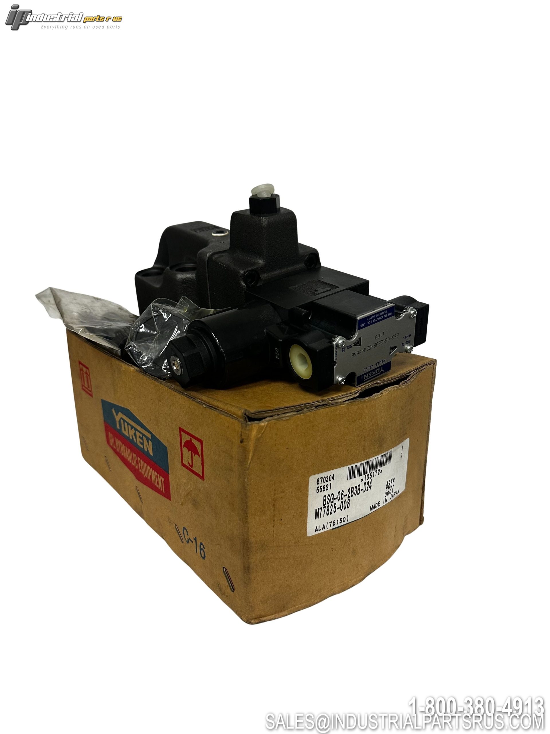 YUKEN BSG-06-2B3B-D24-4856 Solenoid Relief Valve 24VDC 25MPa 40L/min
