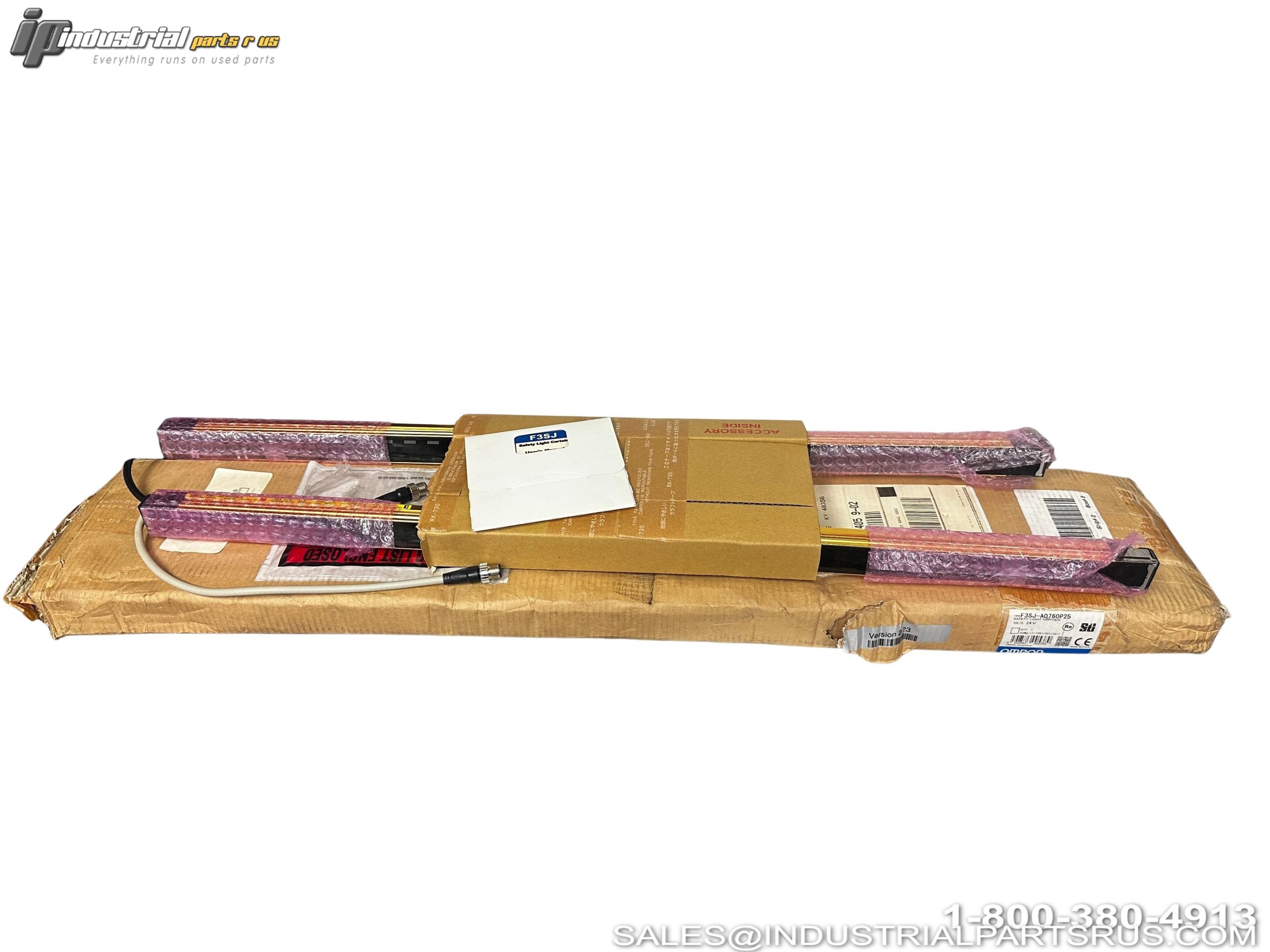 OMRON F3SJ-A0760P25 Safety Light Curtain 760mm 38 Beams Advanced Type - Complete