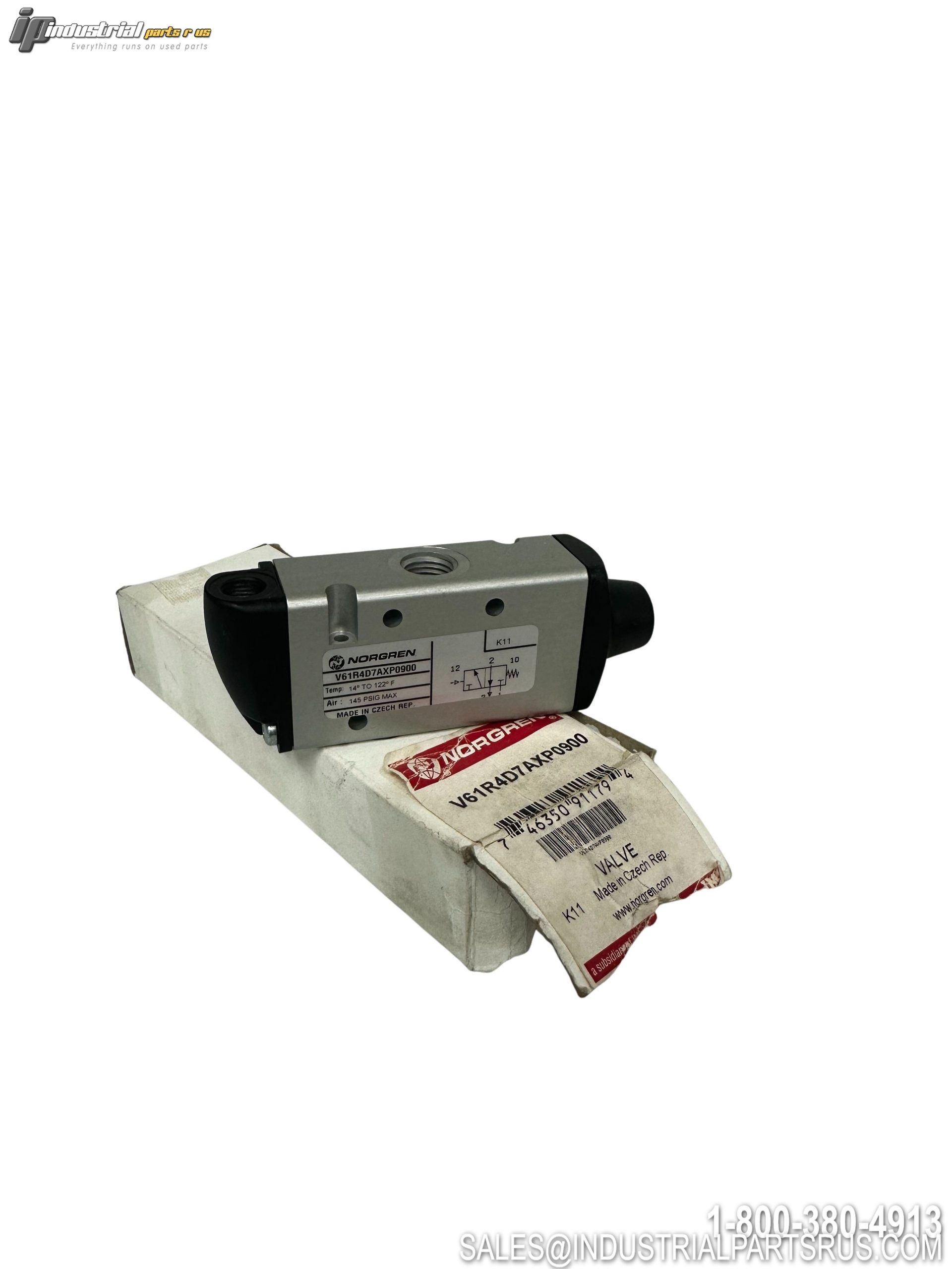 Norgren V61R4D7AXP0900 3/2-Way NC 1/4" NPT Air Pilot Pneumatic Valve