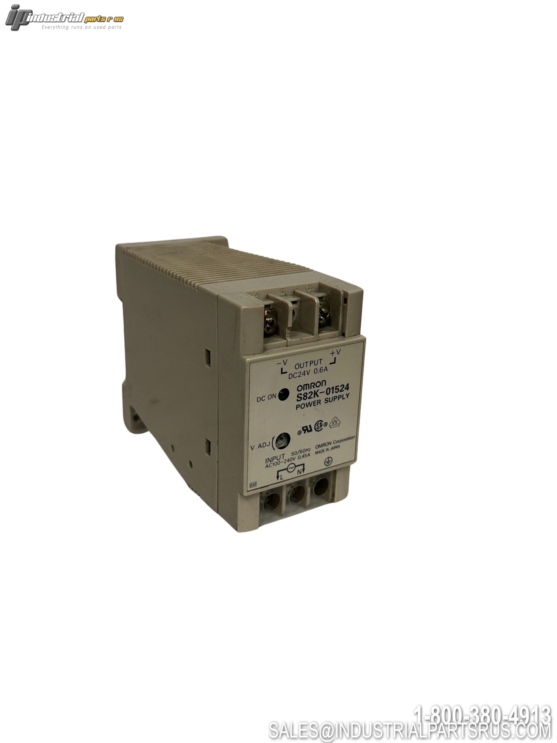 OMRON S82K-01524 Switching Power Supply 15W 24VDC DIN Rail Terminal Block