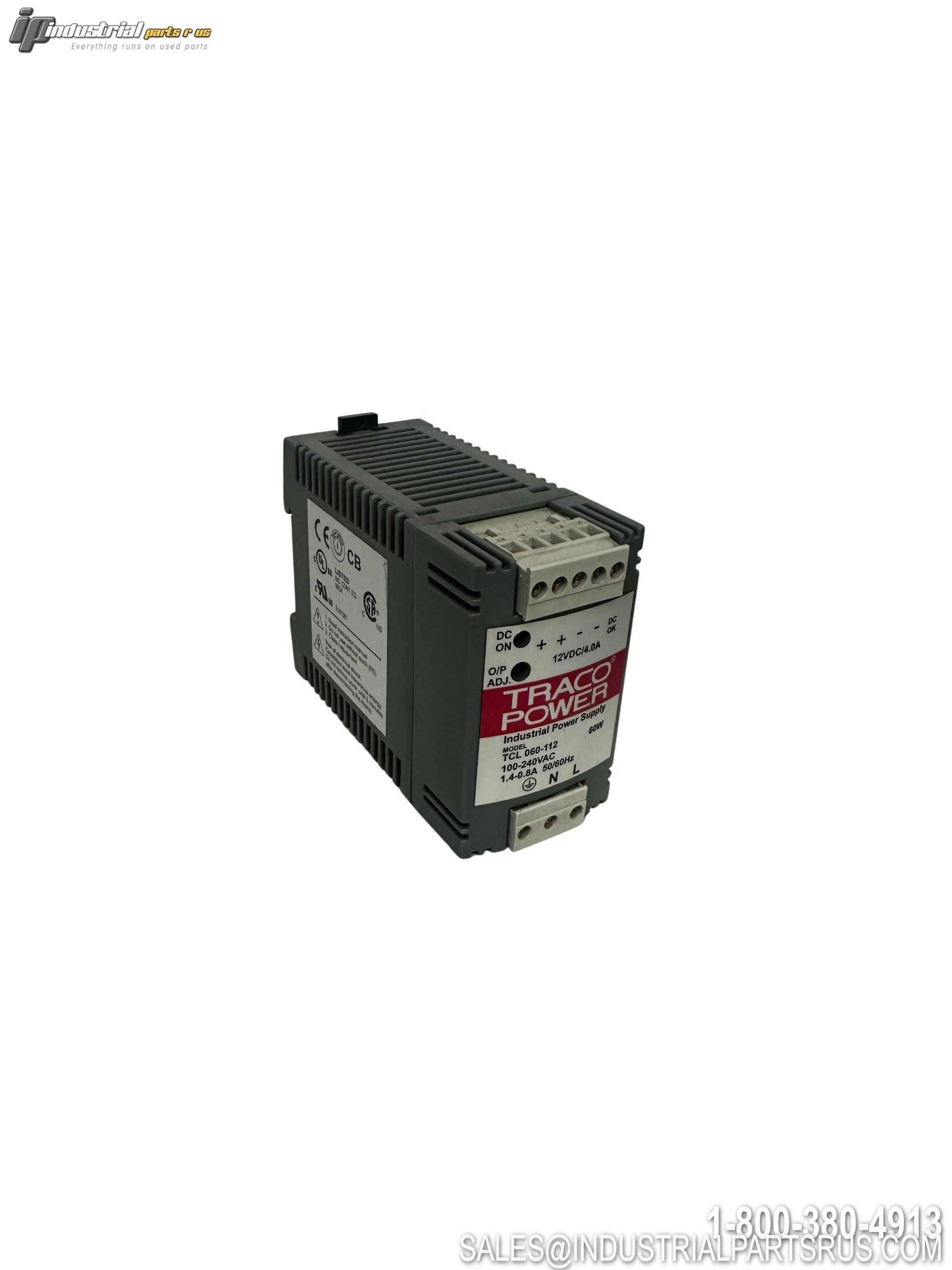 TRACO POWER TCL060-112 AC/DC Power Supply 12V DIN Rail 85-264VAC TCL Series
