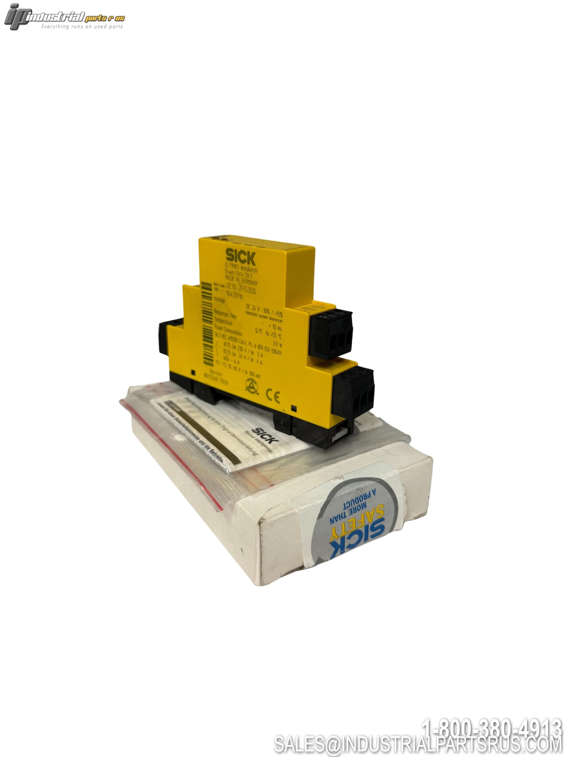 SICK UE10-2FG3D0 Safety Relay 24VDC 2NO/1NC Plug-in Screw Terminal