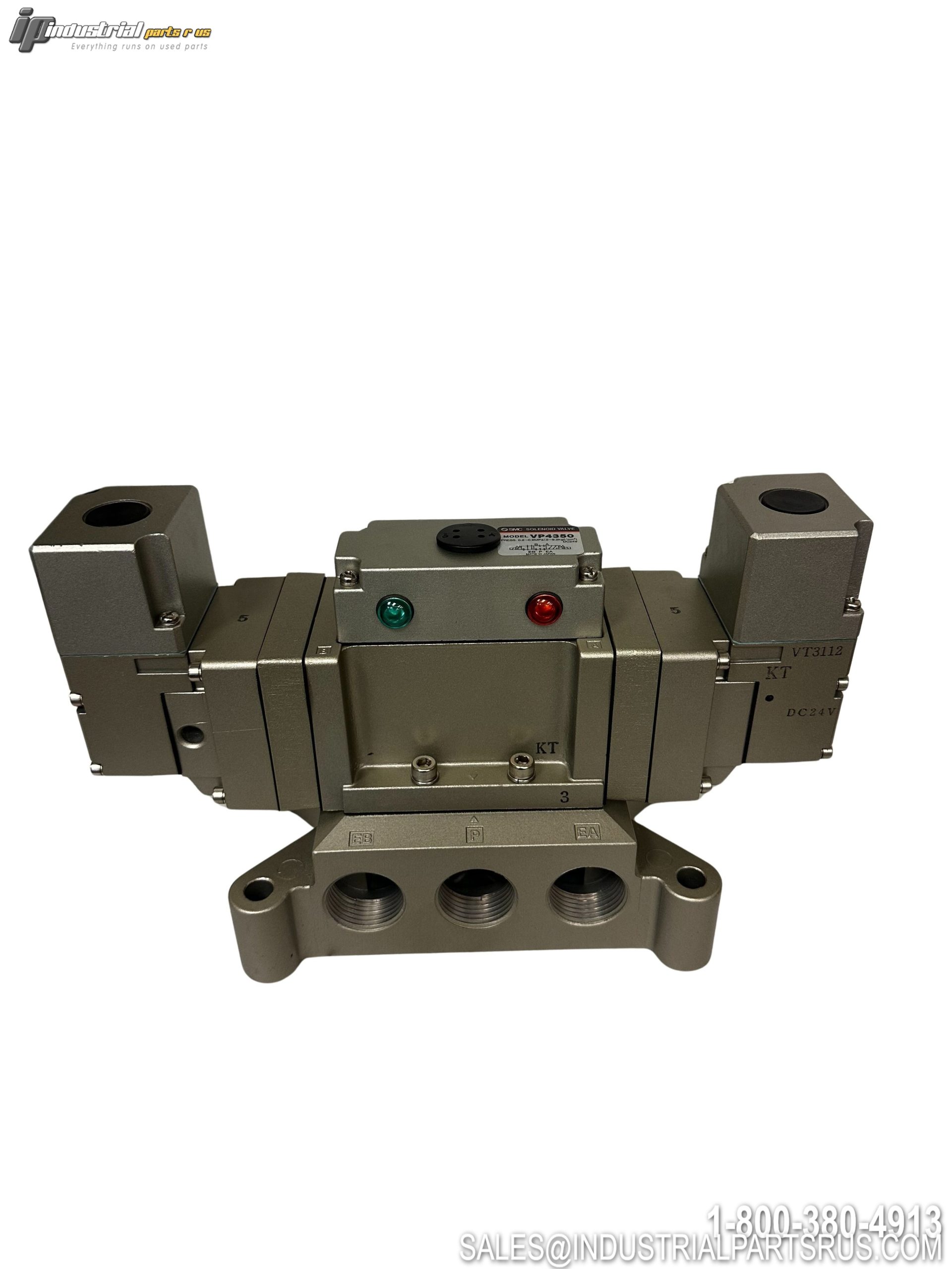 SMC VP4350 VP4 5-Port 3-Position Solenoid Valve Pilot Operated Rubber Seal