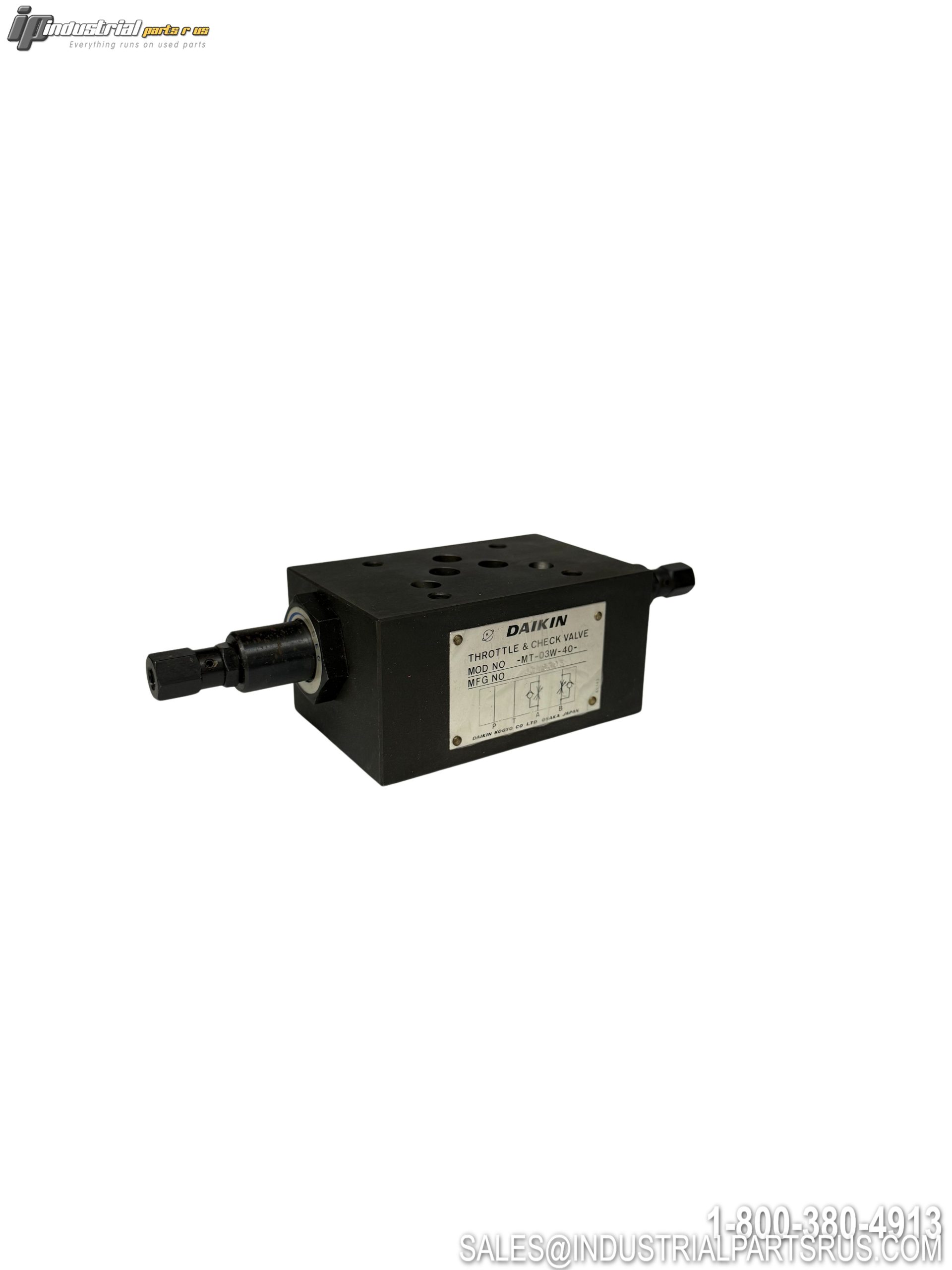 DAIKIN MT-03W-40 Modular Throttle Valve 03 Series Stacking Type