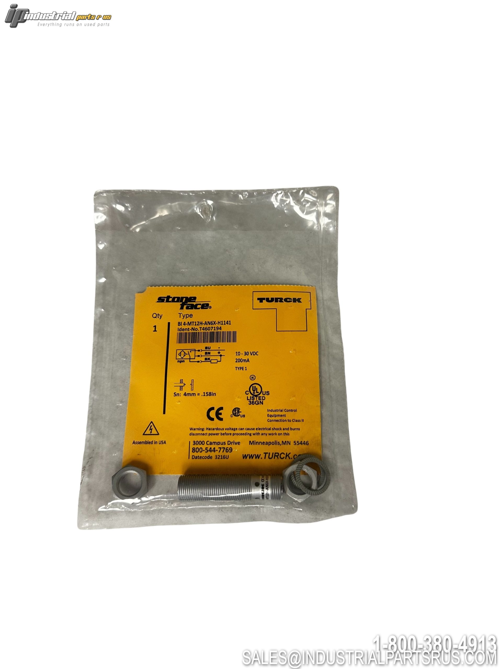 Turck BI4-MT12H-AN6X-H1141 Inductive Proximity Sensor 4mm NPN M12