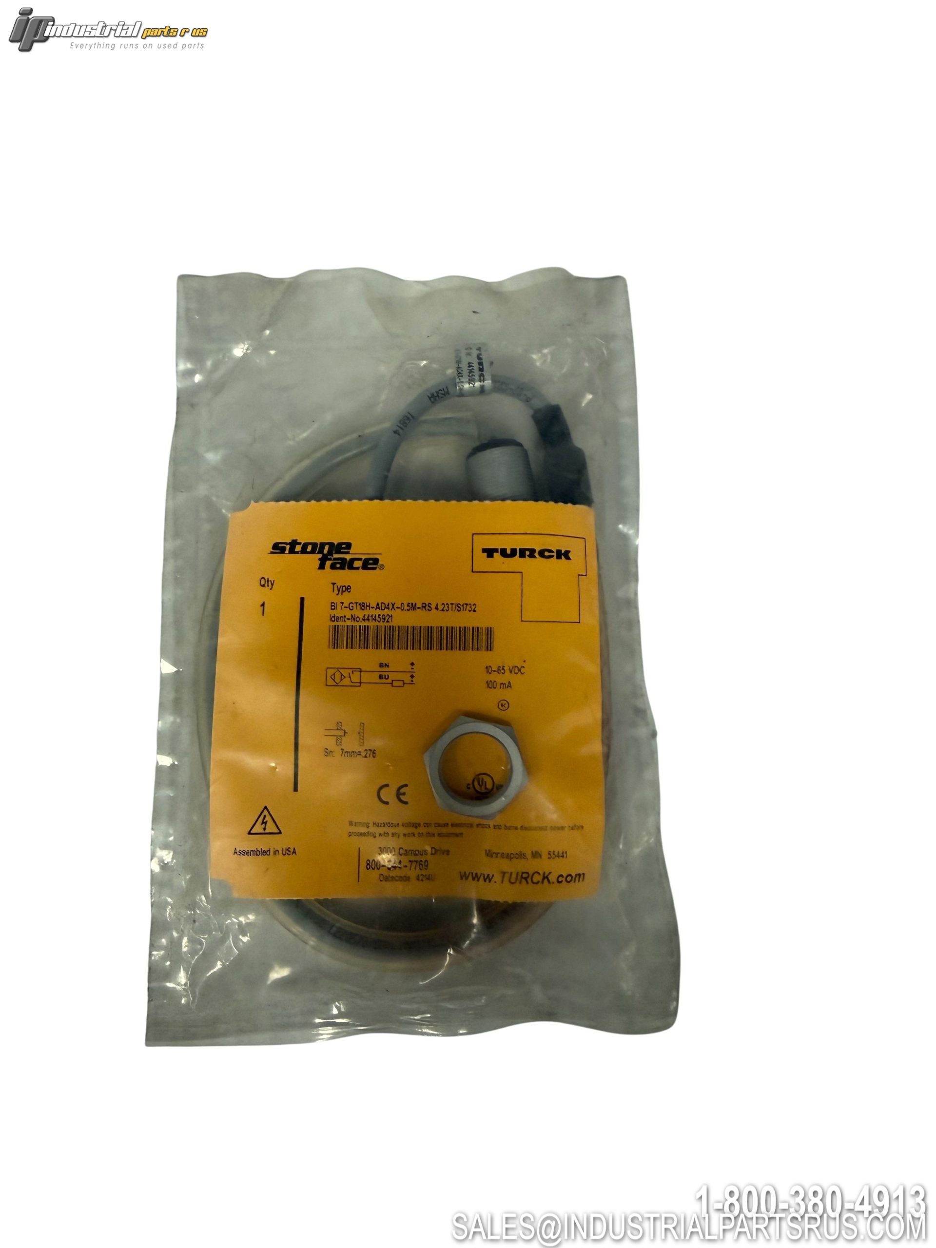 Turck BI7-G18H-AD4X-0.5M-RS Proximity Sensor 7mm NPN M12 Connector