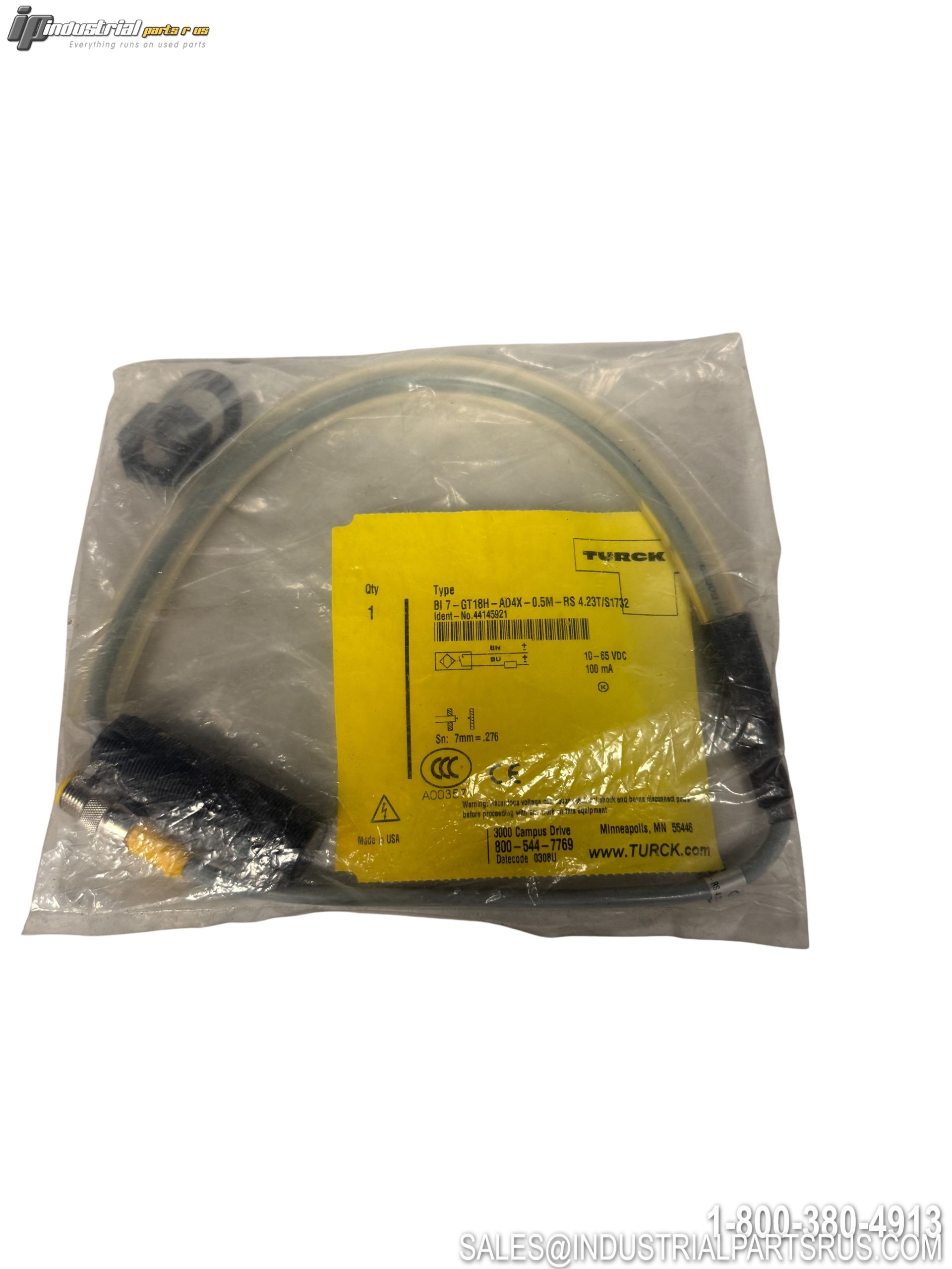 Turck Bl 7-gt18h-ad4x-o.5m-rs Proximity Sensor 7mm DC 2-Wire Inductive