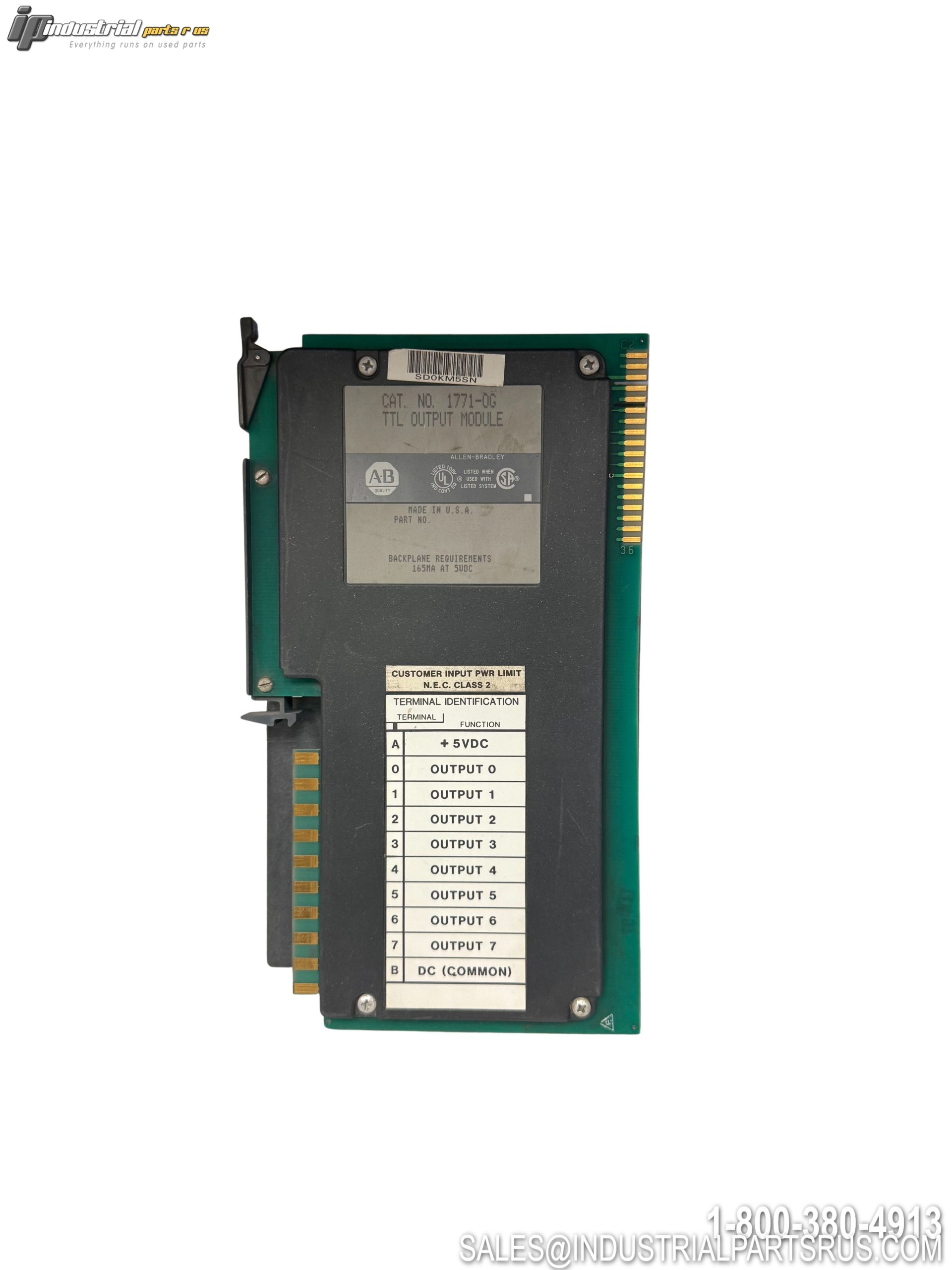 Allen-Bradley 1771-OG PLC-5 TTL Digital Output Module 8-Point 5VDC