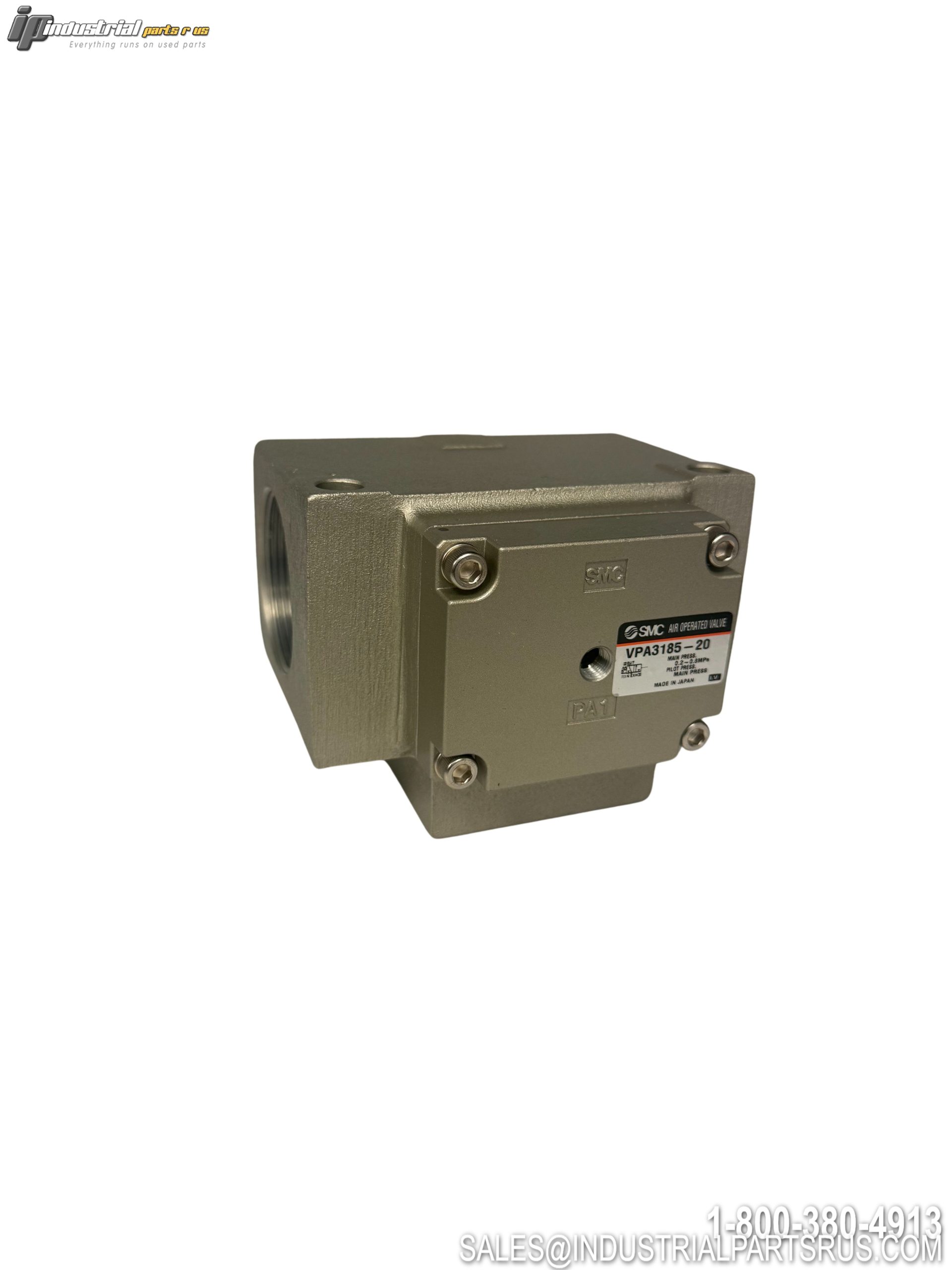 SMC VPA3185-20 3/2 Way Air Pilot Pneumatic Valve 2" PT VPA3000 Series