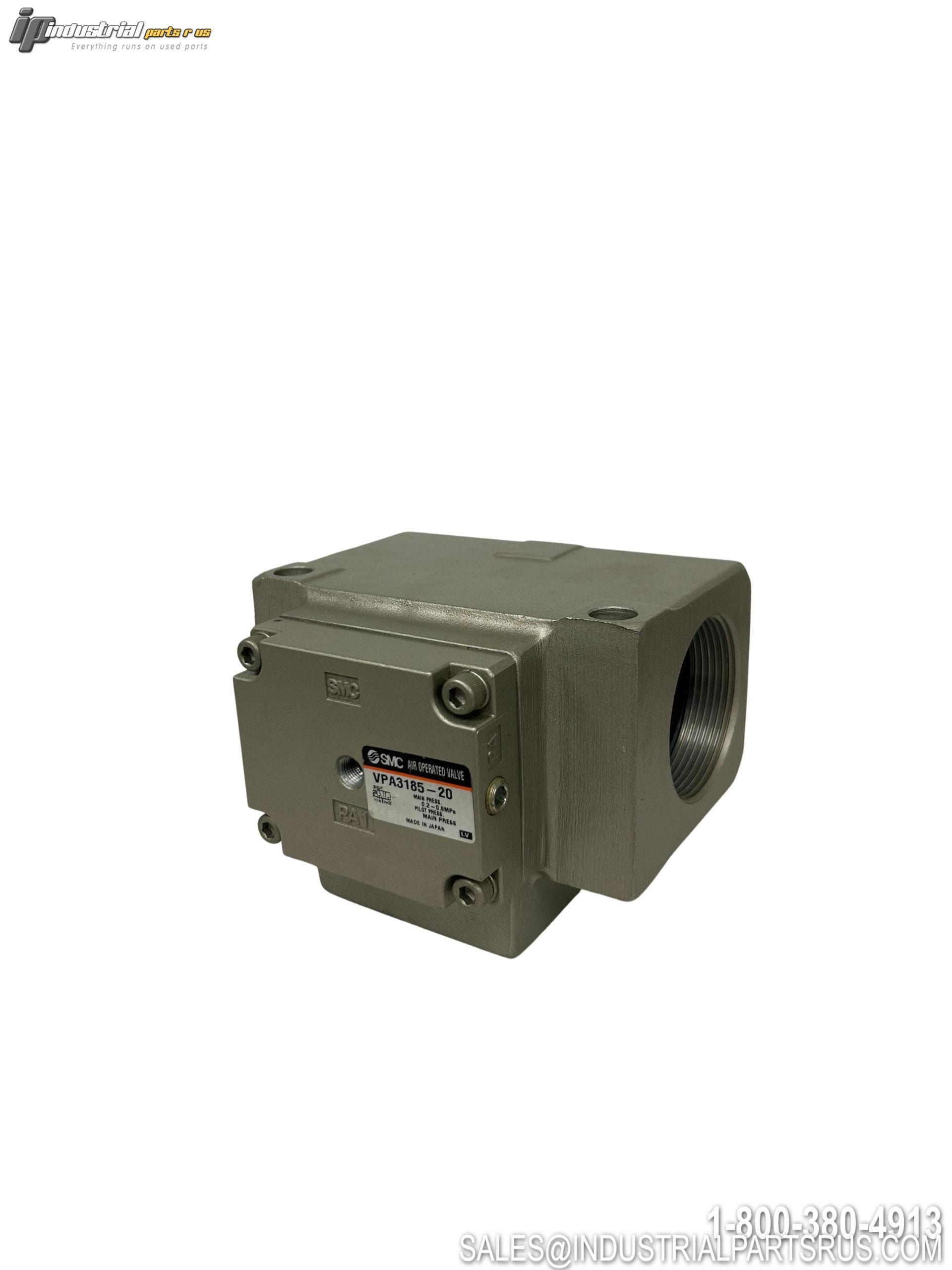 SMC VPA3185-20  3 Port Air Operated Pneumatic Valve 3/4 Inch Cv 4.0