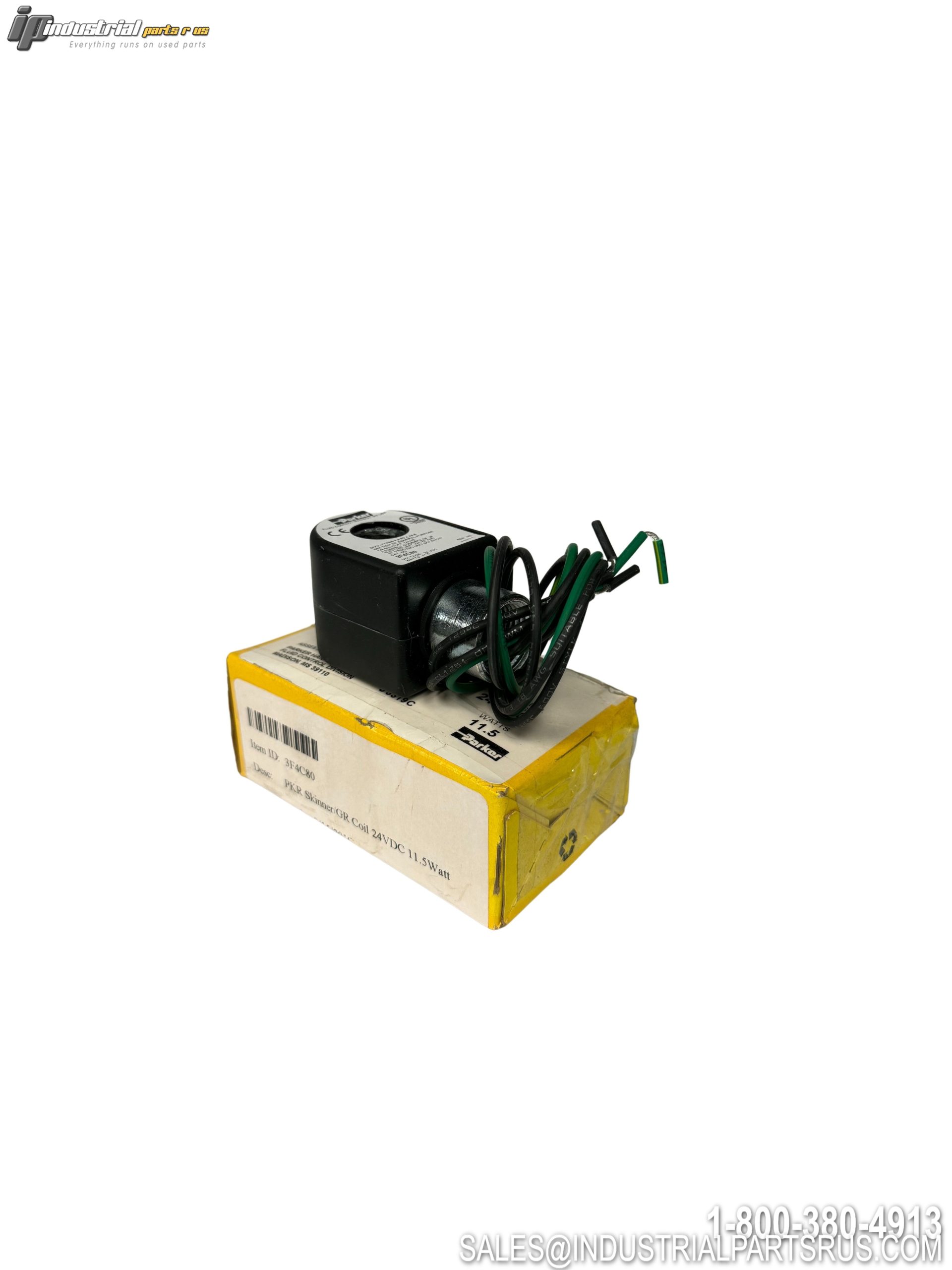 Parker 3F4C80 Gold Ring Series Solenoid Coil 24V AC 11.5W NEMA 4X