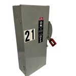 GE NP1578000C Heavy Duty Safety Switch 60A 600VAC 3P Fusible Disconnect