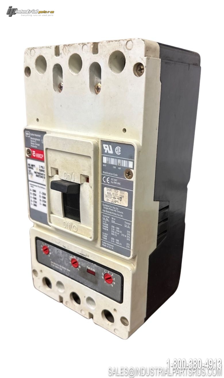 Cutler-Hammer HMCP400X5WS10 400A Motor Circuit Protector w/ Shunt Trip