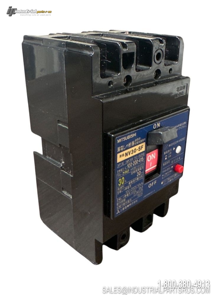 Mitsubishi NV30-SF Earth Leakage Circuit Breaker 3-Pole 15A 30mA ELCB
