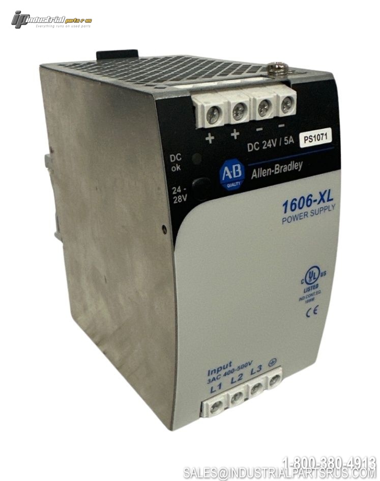 Allen-Bradley 1606-XL120E-3 3-Phase Power Supply 120W 24-28VDC Output