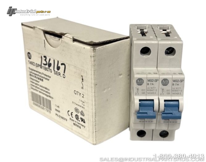 Allen-Bradley 1492-SPM1B070 Supplementary Protector 7A 1-Pole Circuit Breaker