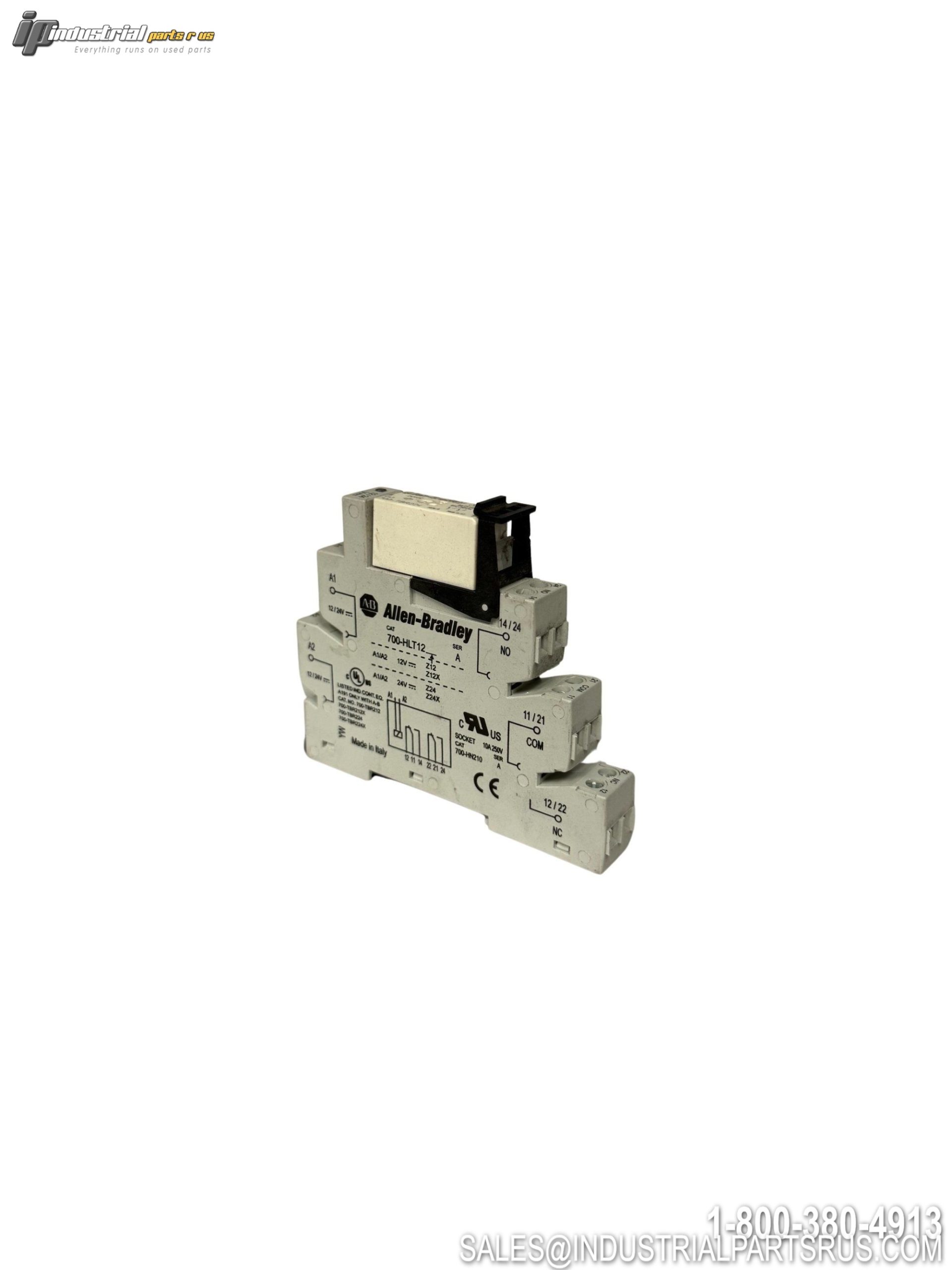 Allen-Bradley 700-HLT12 DPDT Control Relay 10A 110-125V Terminal Block
