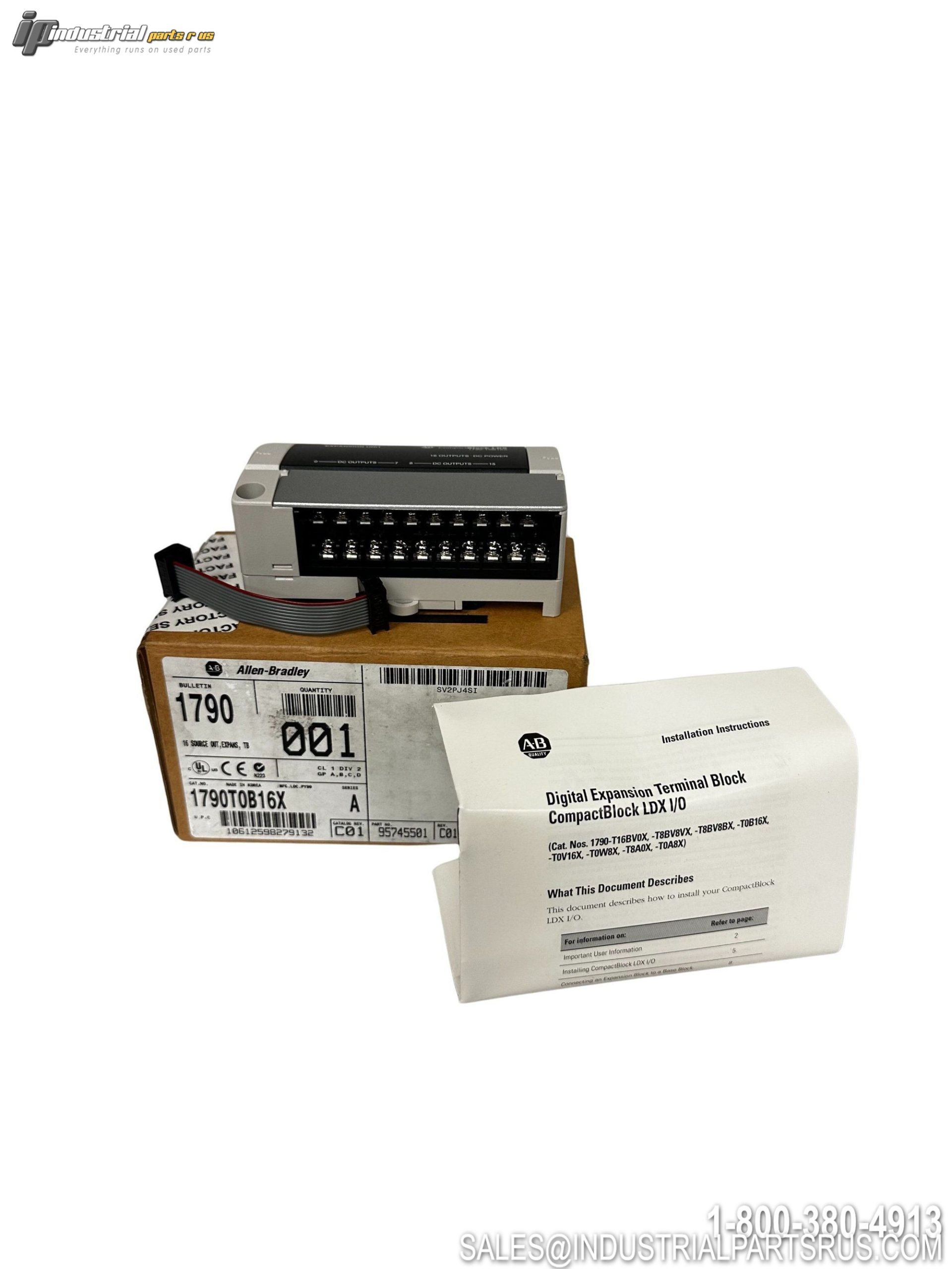 Allen-Bradley 1790-T0B16X CompactBlock LDX 24V DC 16 Output I/O Module