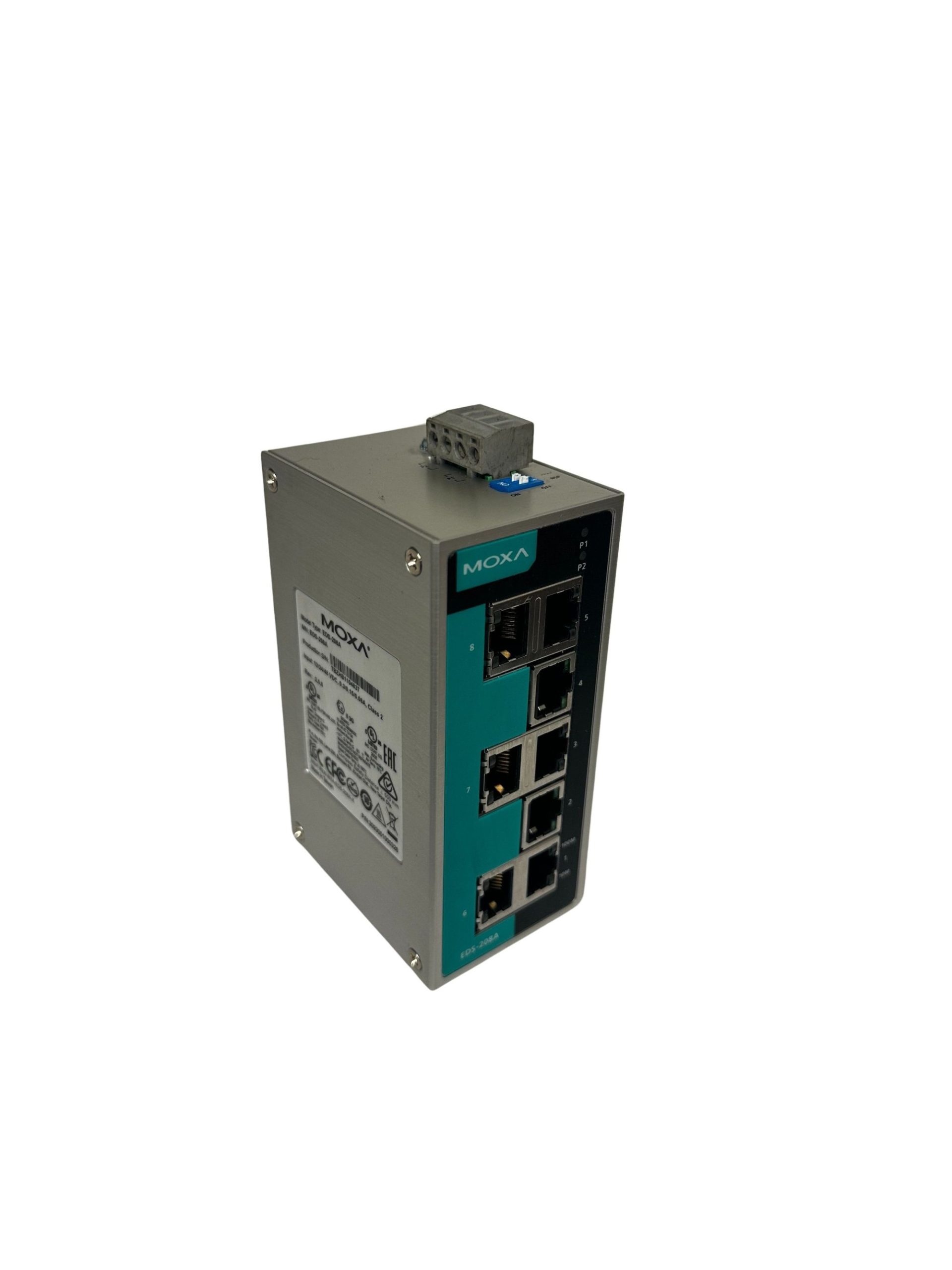 Moxa EDS-208A 8-Port Unmanaged Industrial Ethernet Switch