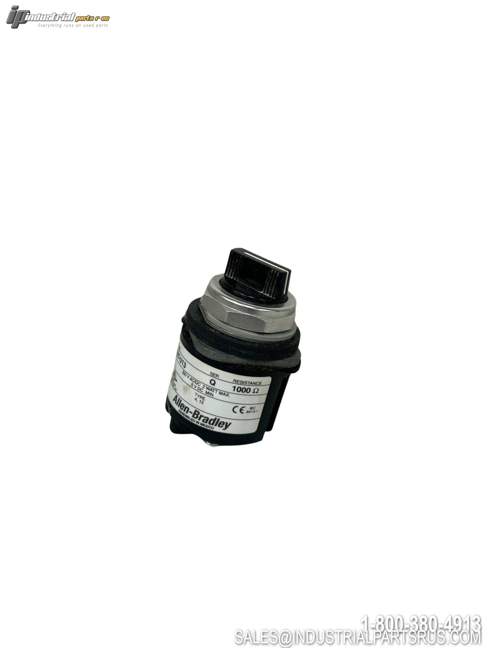 Allen-Bradley 800T-U13 30mm Potentiometer 1000 Ohm 300VAC/VDC Type 4/13
