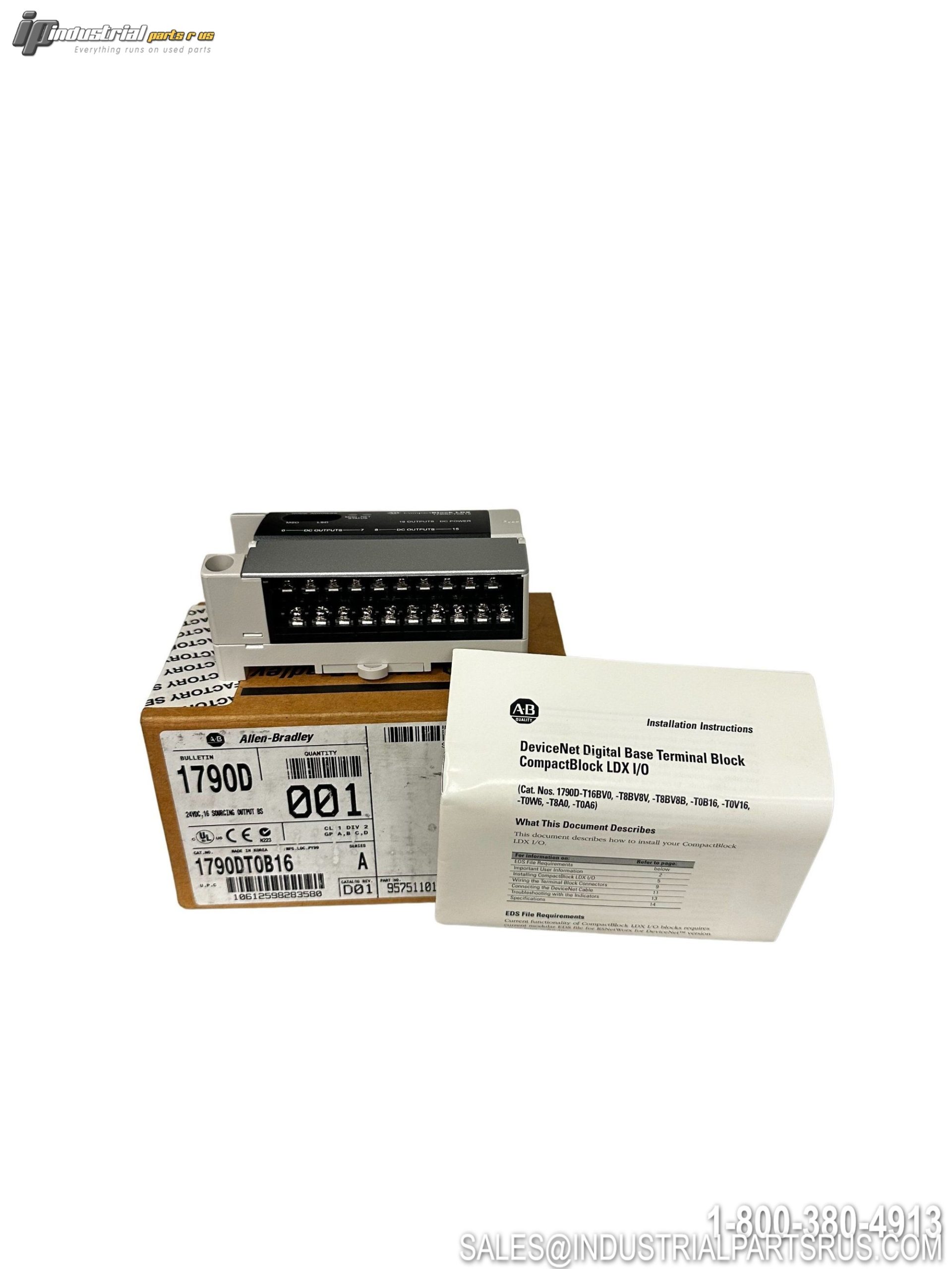 Allen-Bradley 1790D-T0B16 CompactBlock LDX 16pt Digital Output DeviceNet