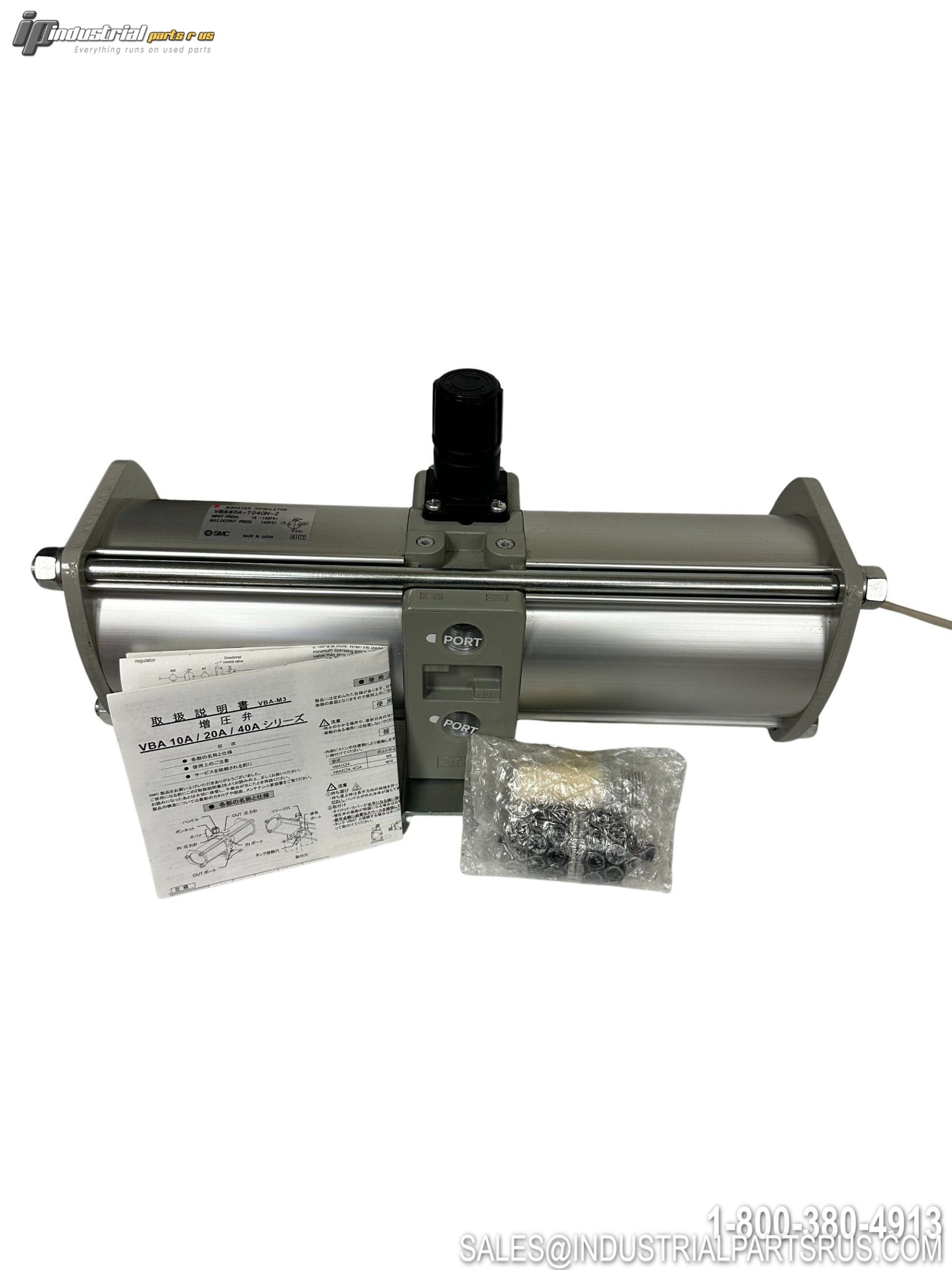 SMC VBA40A-T04GN-Z Booster Regulator 1/2 NPTF Handle Operated Pneumatic