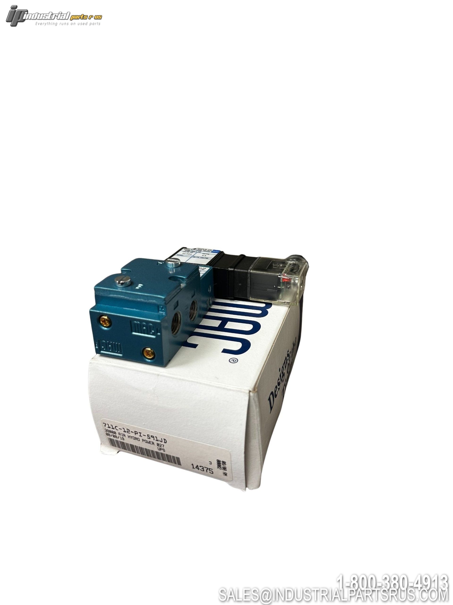 Mac 711C-12-PL-591JD Solenoid Valve 700 Series 4-Way Pneumatic 1/4 Port