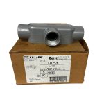 Killark OT-3 T Type Conduit Body 1in Hub Aluminum 12 Cubic Inch