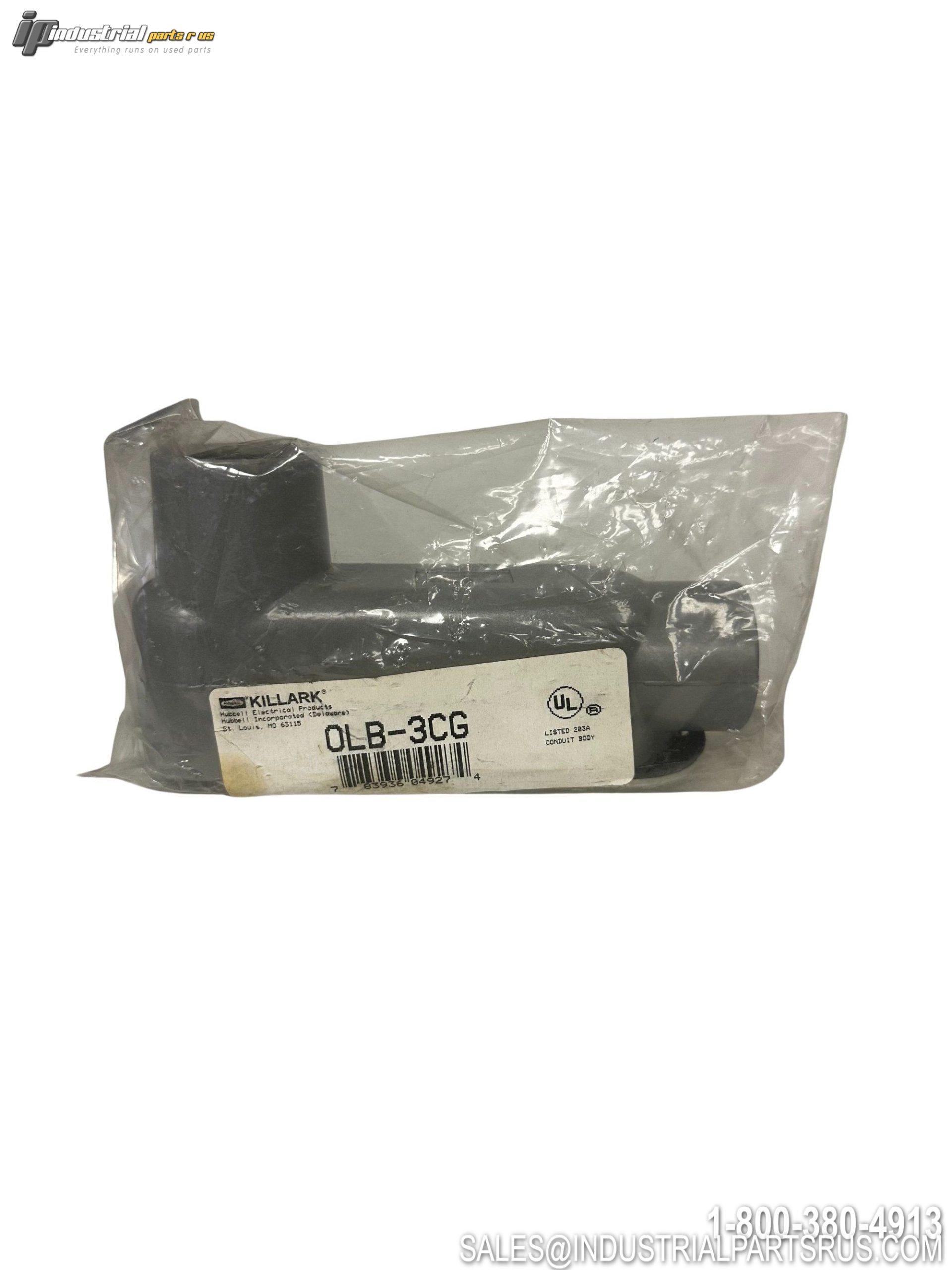 Killark OLB-3CG Type LB Conduit Body 1" Hub Aluminum Cover & Gasket