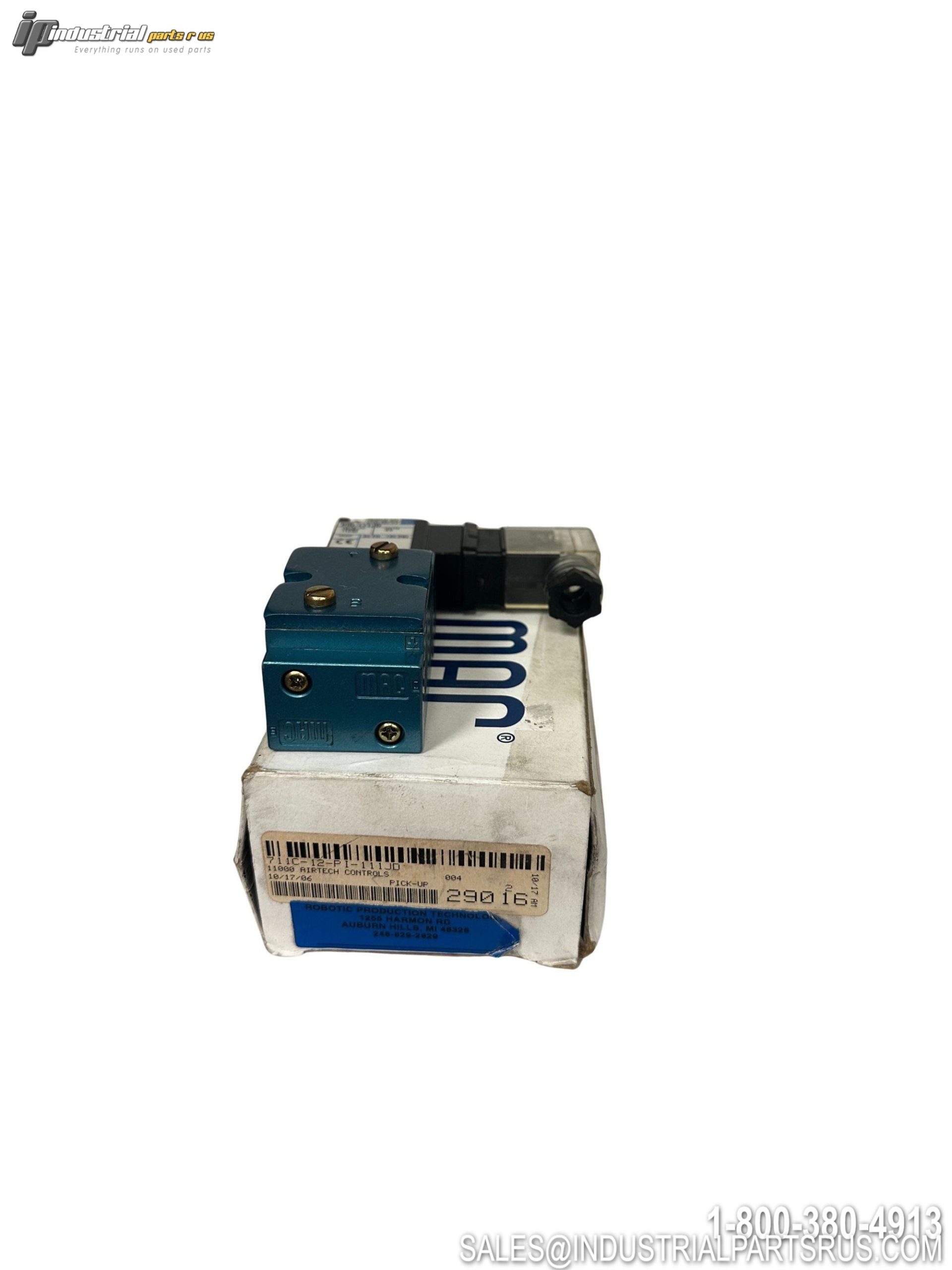 MAC 711C-12-PI-111JD 120VAC 4-Way 2-Position Pneumatic Solenoid Val w/ PID-111JD