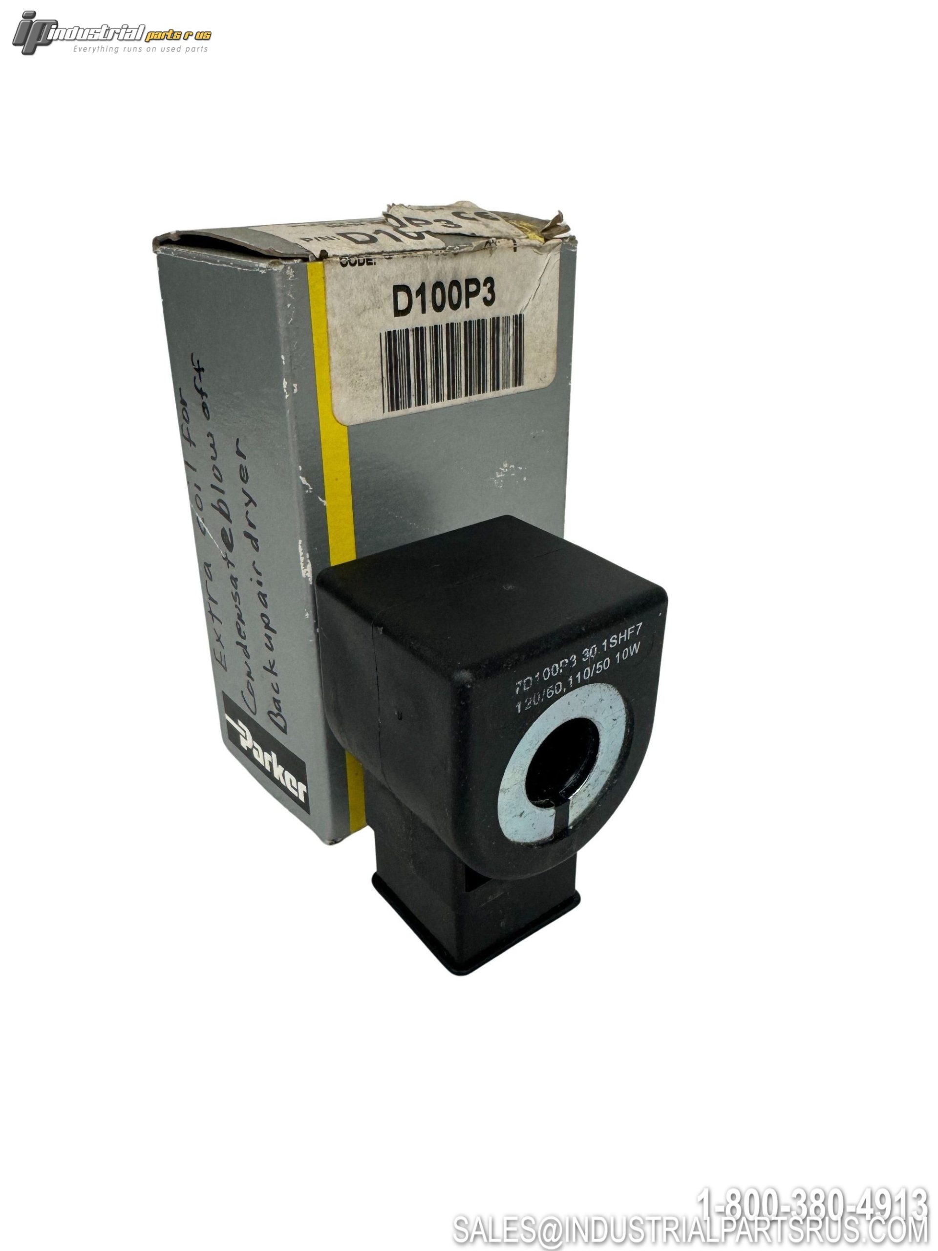Parker D100P3 Skinner 7000 Series Solenoid Coil 120VAC 10W DIN Class F