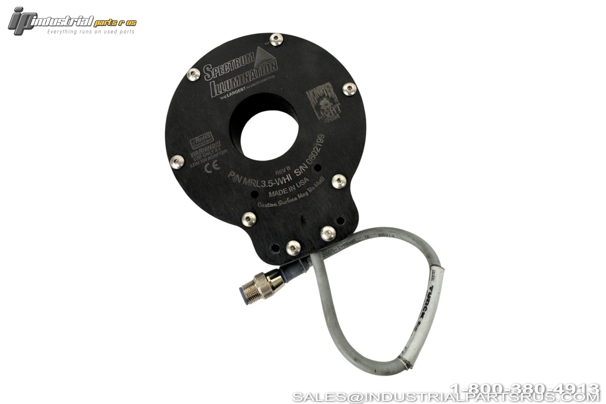Spectrum Illumination MRL3.5-WHI 3.5in Monster Ring Light White LED 24VDC