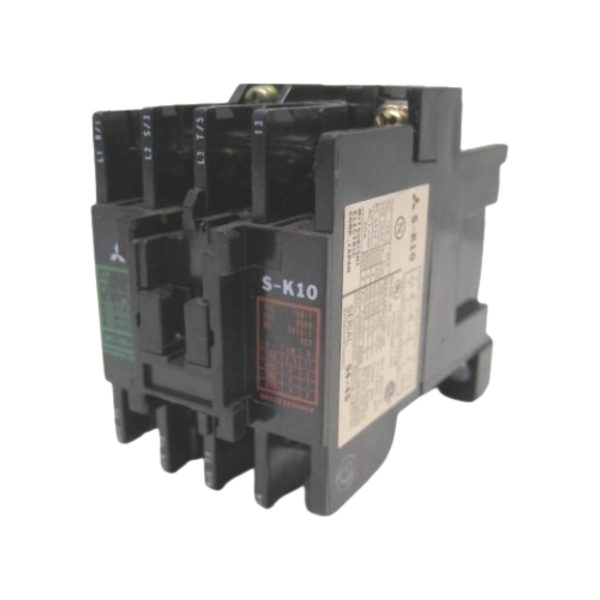 Mitsubishi S-K10 Contactor 3-Pole 20A 120Vac Coil NEMA Size 1 K-Series