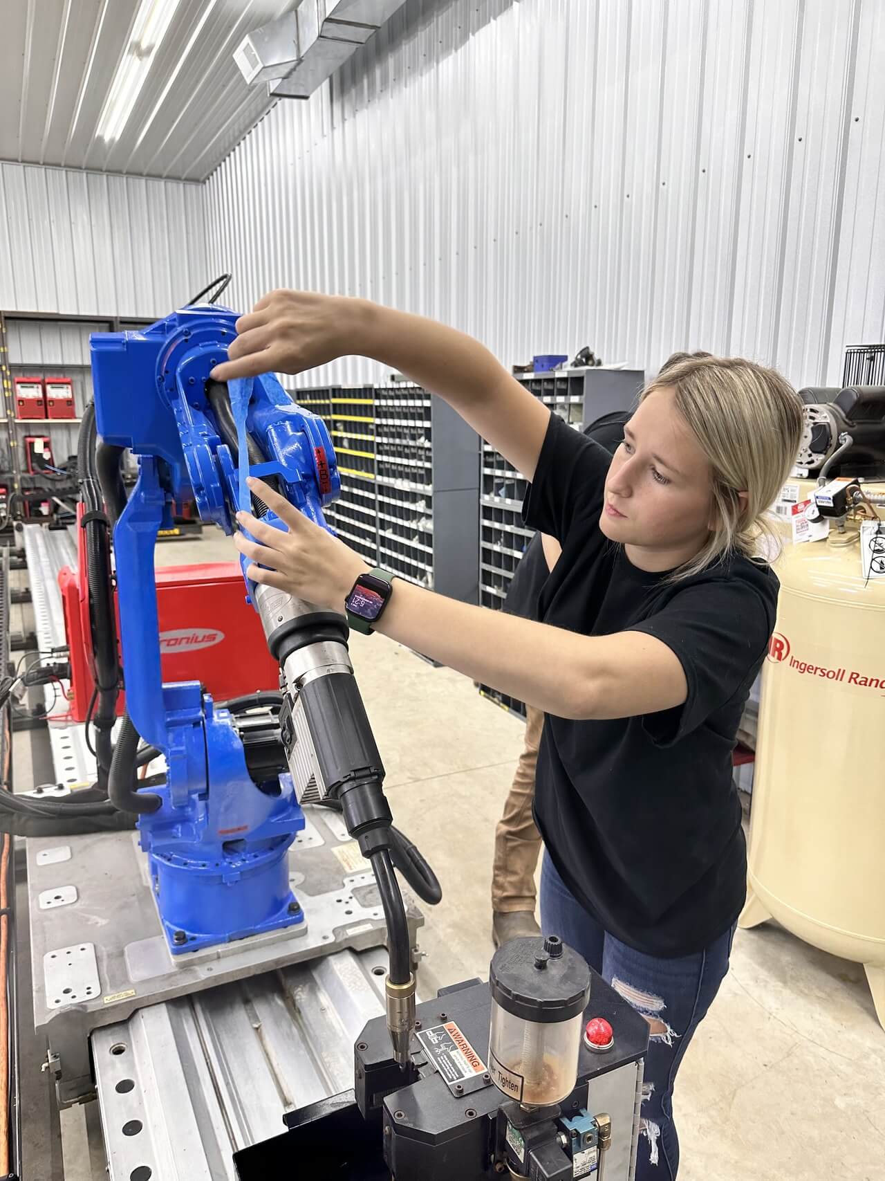 Clair and the robot